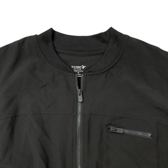 Old Navy Active StretchTech Jumpsuit Womens XS Black Cropped Front Zip Athletic - Picture 6 of 12